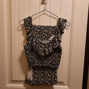 AE Crop Top and Skirt Set